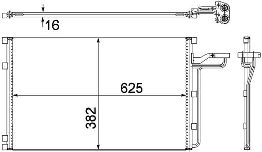 Volvo A/C Condenser 31418515 - Behr 351307621